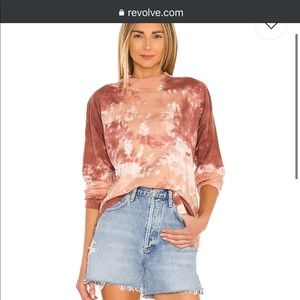 Free People Tie Dye Crew Neck